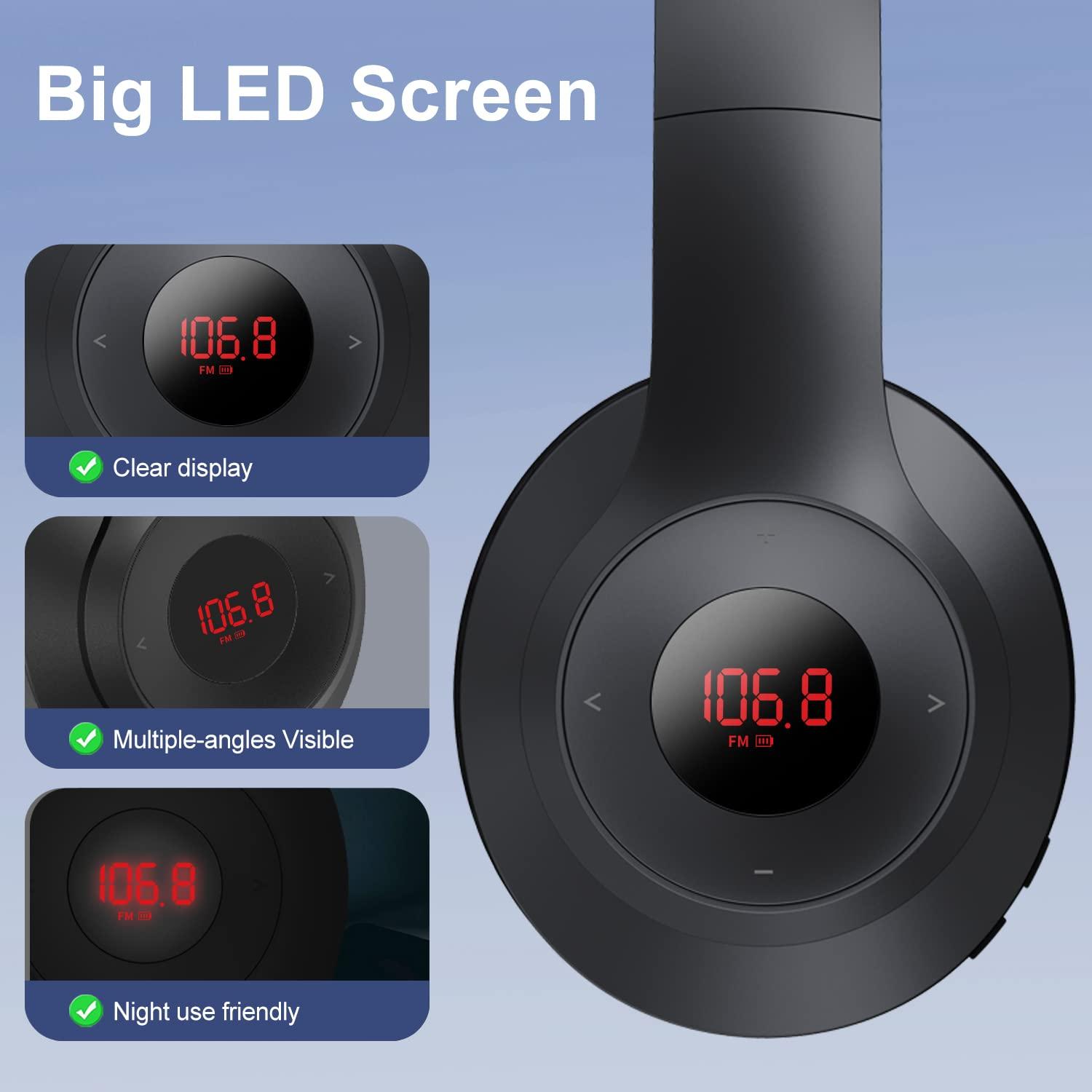 kamapulo Rechargeable & Portable FM Radio Headphones with Best Reception (X5+ F4)