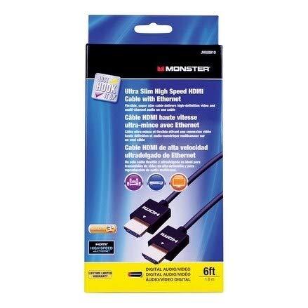 Overstock Monster Just Hook It Up 6 ft. L High Speed HDMI Cable with Ethernet HDMI
