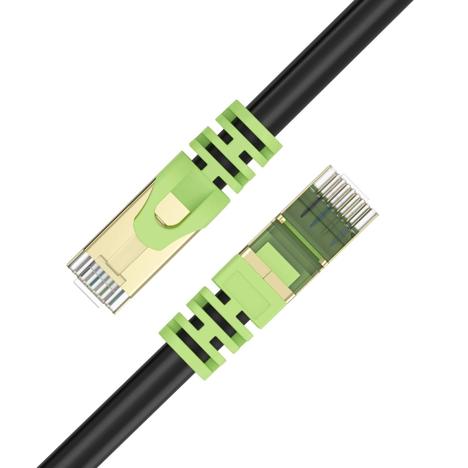 XXONE XXONE 300ft Cat 7 Ethernet Cable - 26AWG Heavy-Duty, 10Gbps Speed, 600MHz Bandwidth, SFTP Shielding, Waterproof & Direct Burial - Outdoor LAN Cable for High-Speed Networking (RJ45 Connector)