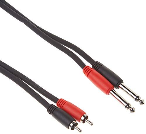 Pig Hog Pig Hog PD-R1406 Dual RCA (Male) to Dual 1/4" Mono (Male) Cable, 6 Feet