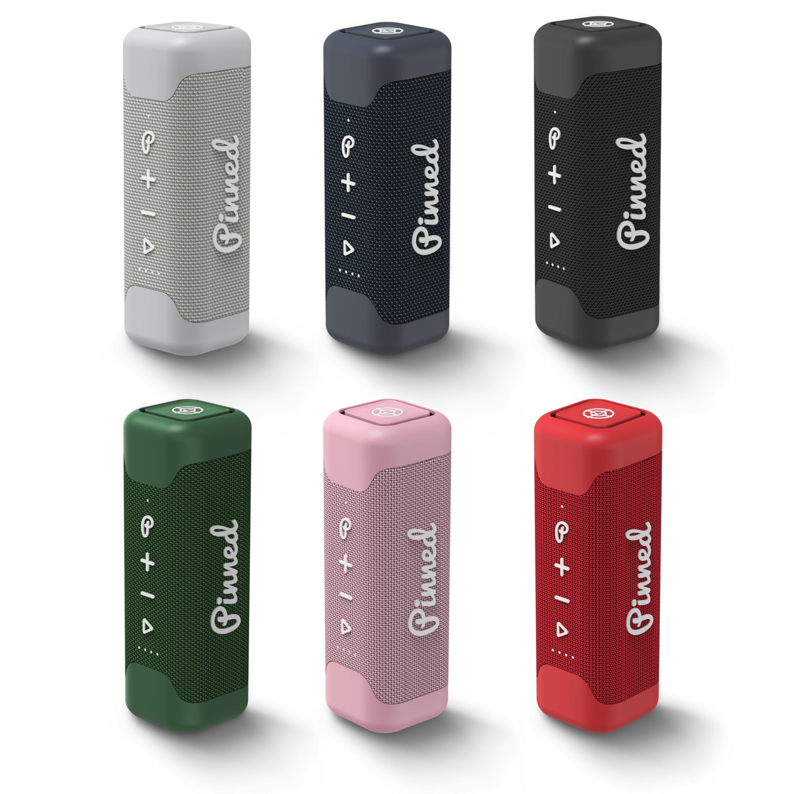 Pinned Golf Pinned The Sound Stick Speaker - 100% Waterproof Shower Speakers - Magnetic, Wireless Speakers with Bluetooth for Outdoors - Golf Gift Idea - 15+ Hour Battery Life, Dual Speaker Pairing - Navy