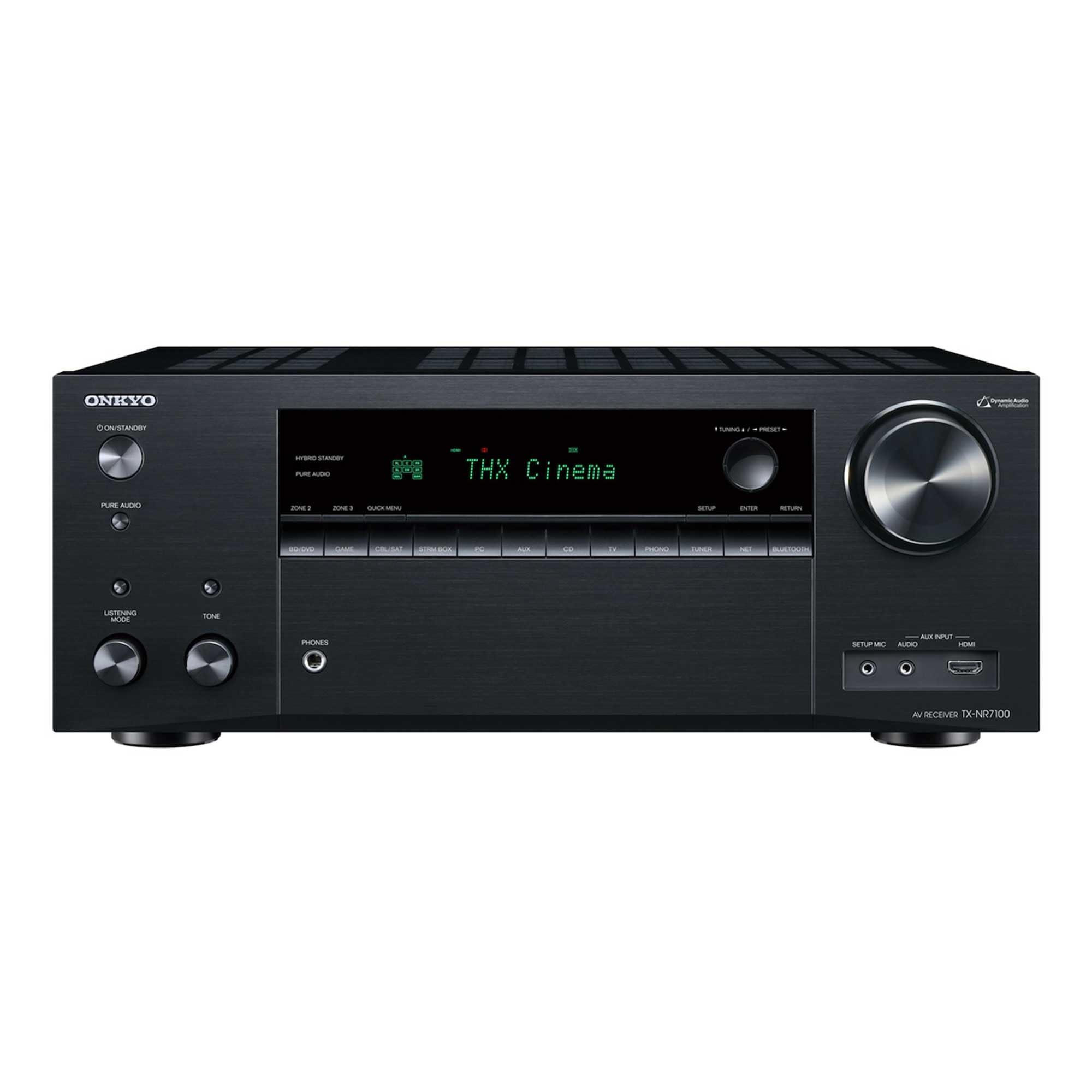 Onkyo Onkyo TX-NR7100 9.2-Channel AV Receiver - 100 Watts Per Channel, Dirac Live Out of Box, Works with Sonos Certified, THX Certified and More