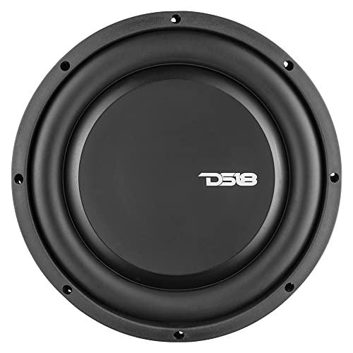 DS18 DS18 PSW10.4S 10"" Shallow Mount Subwoofer 1000 Watts Max Power 500 Watts RMS Single Voice Coil 4 OHMS Water Resistant - Best Sub for Tight Spaces in Car & Trucks - 1 Speaker, Black (Renewed)
