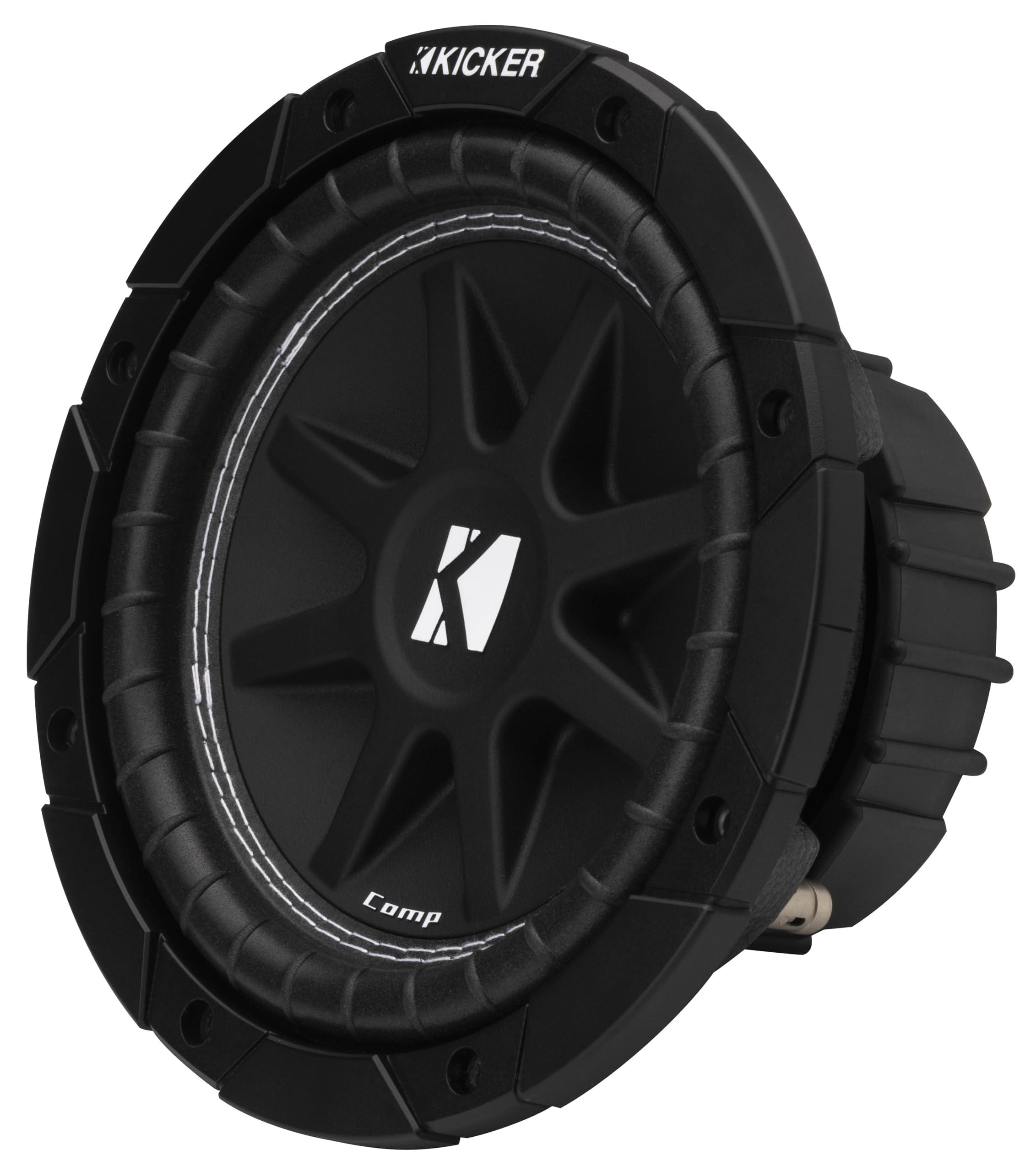 KICKER Kicker 43C84 Comp 8\" Subwoofer, Single Voice Coil, 4-Ohm