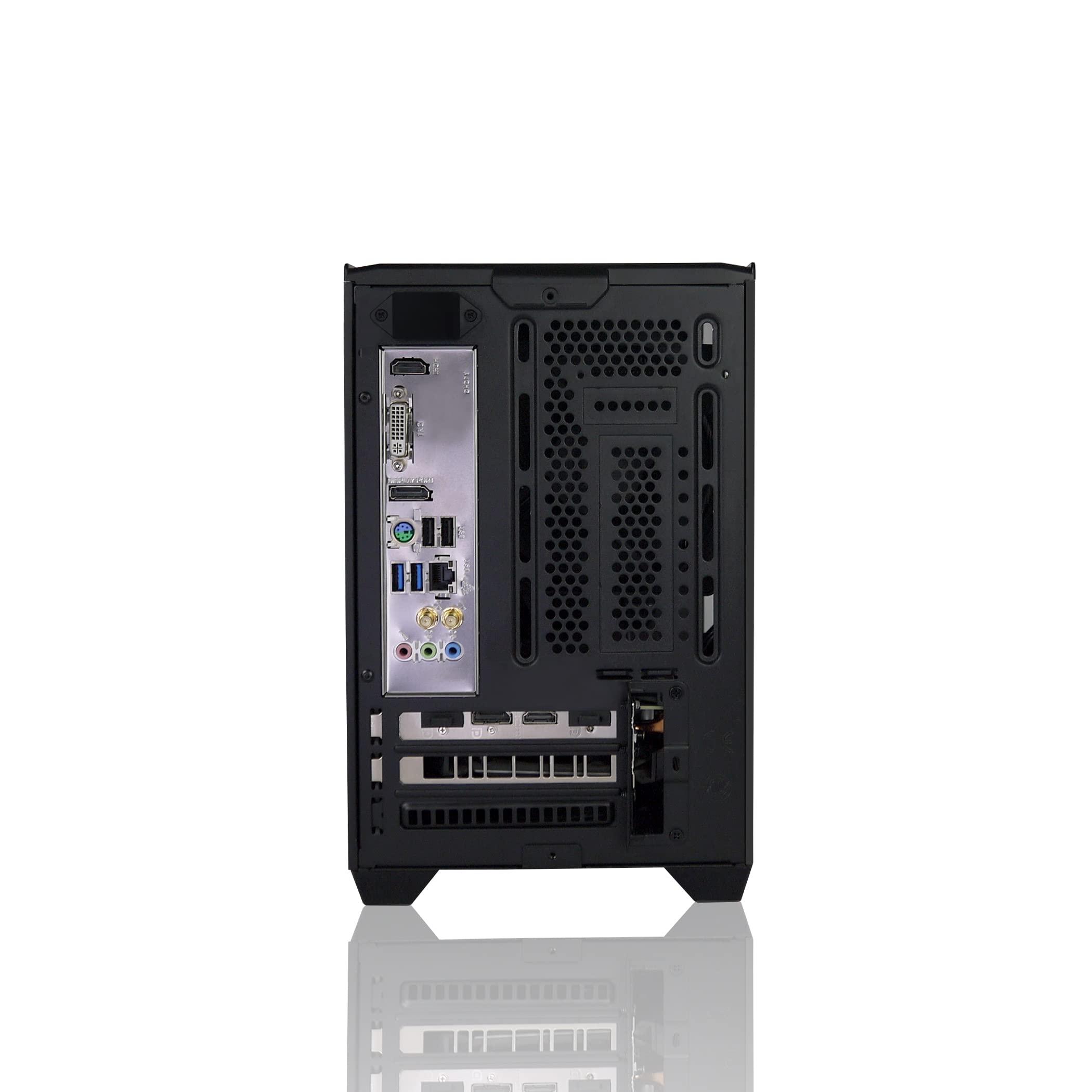 AVGPC AVGPC Q-Box Mini Series PC - AMD Ryzen 5 5600G Cezanne 6-Core 3.9 GHz with AMD Radeon Graphics Gaming Cooler 16 GB DDR4 1TB SSD Windows 10, Black