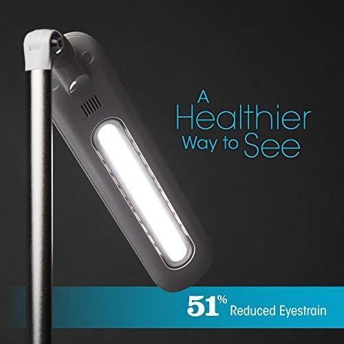 OttLite OttLite Glow LED Desk Lamp with USB Charging Port - Portable, Adjustable, Desk Light,White