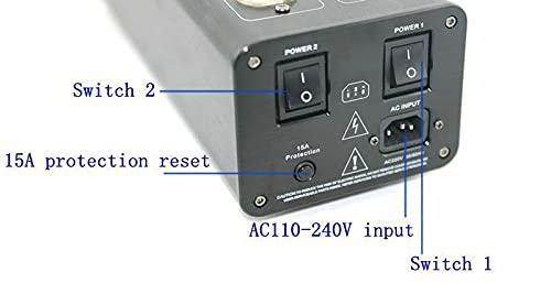 ele ELEOPTION 3000W 15A 100-240V AC8.8 Advanced Audio Power Purifier Filter AC Power Socket Video Noise Eliminator/Line Conditioner/Whole Entertainment System Protection
