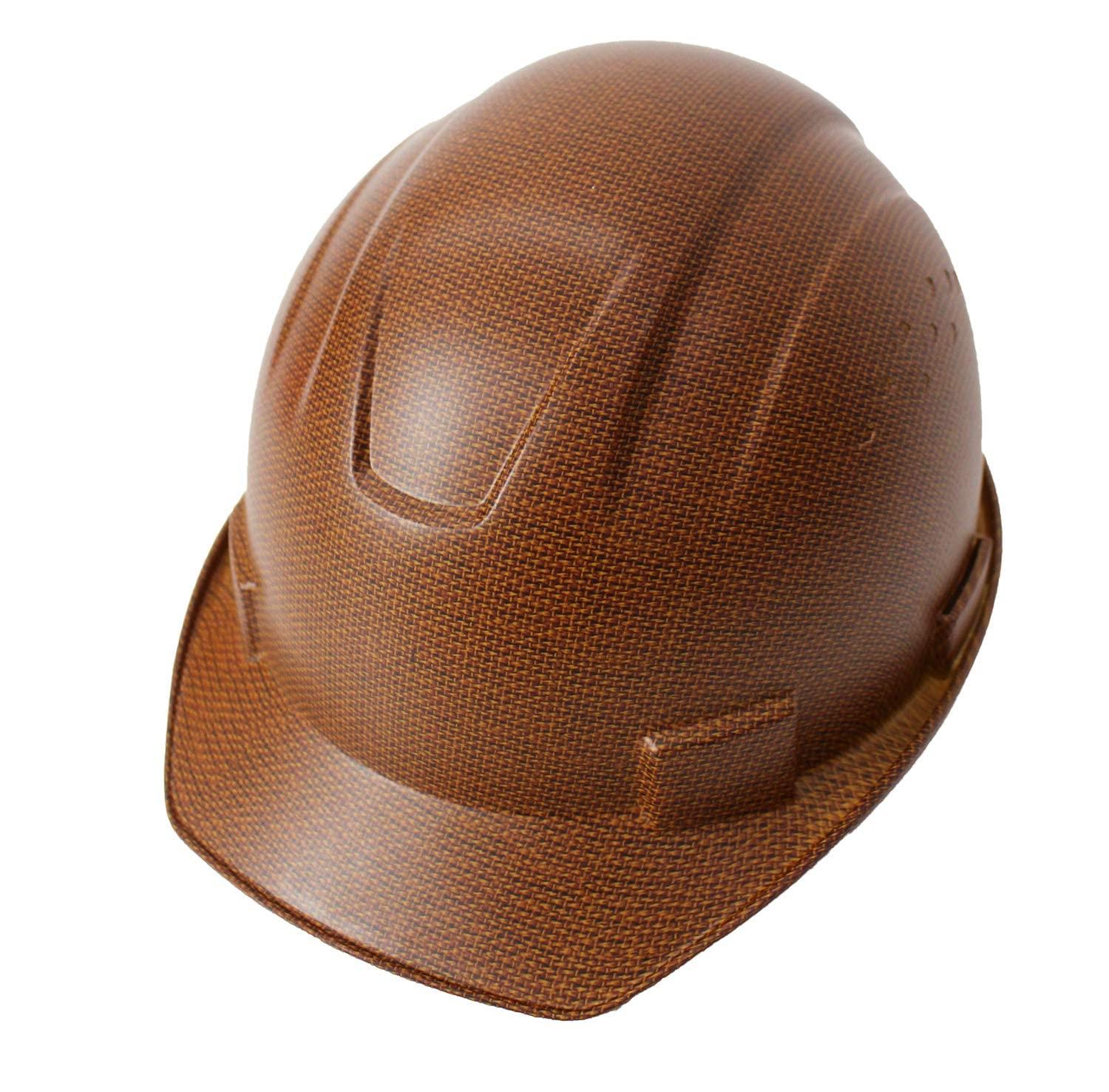 RK SAFETY RK Safety RK-HP34-BROWN Hard Hat Cap Style with 4 Point Ratchet Suspension, 2EA (Brown) - Set of 2