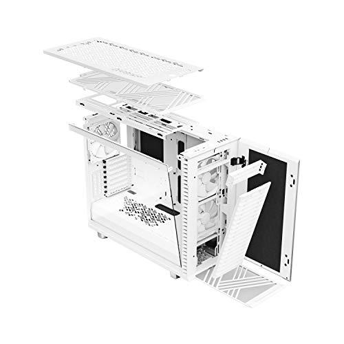 Fractal Design Fractal Design Define 7 White Brushed Aluminum/Steel E-ATX Silent Modular Tempered Glass Window Mid Tower Computer Case