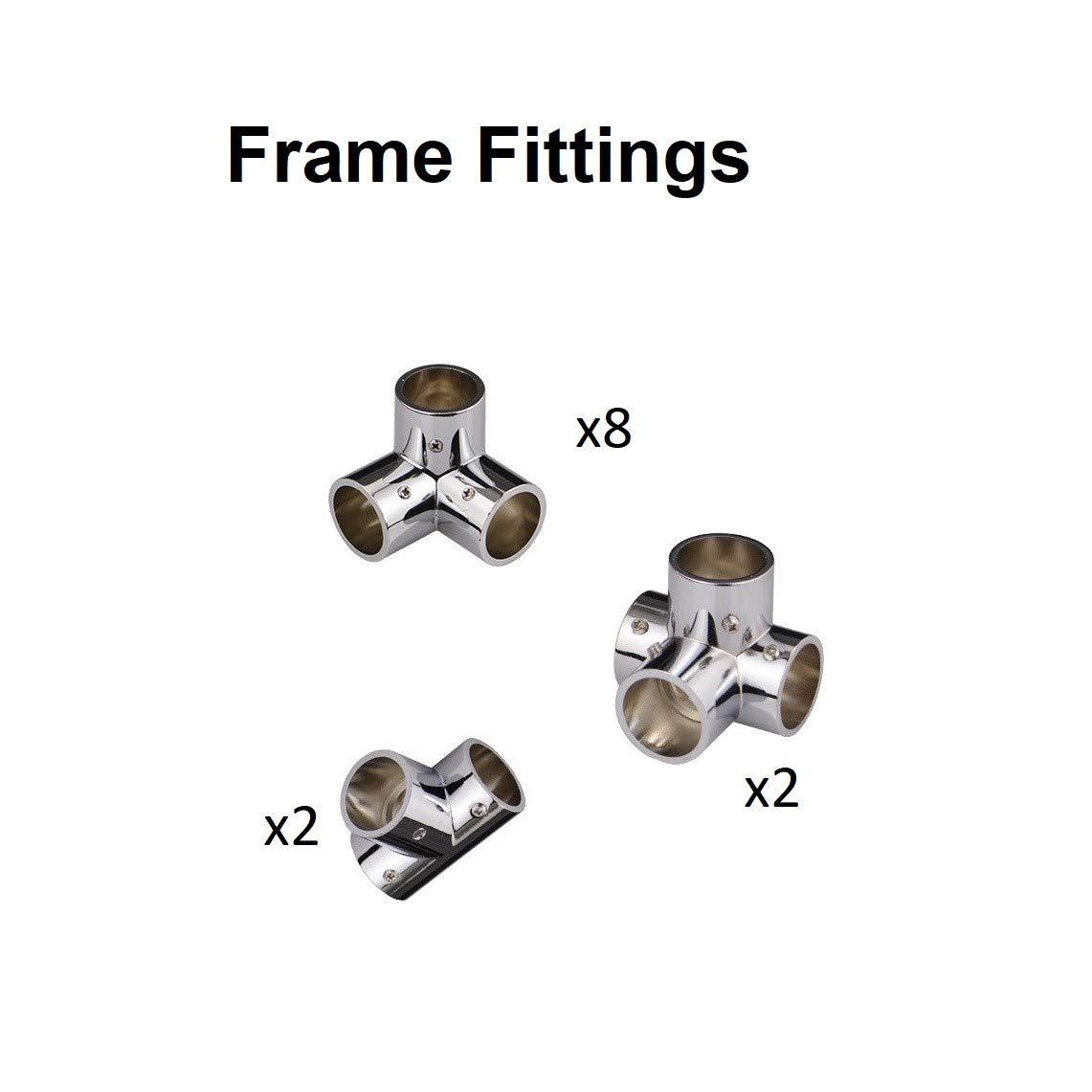 TheTerakart TheTerakart Golf Impact Screen - Curved Self-standing Indoor Frame, 25mm Frame Corners, Simulator Projection Screen (Corners Only)