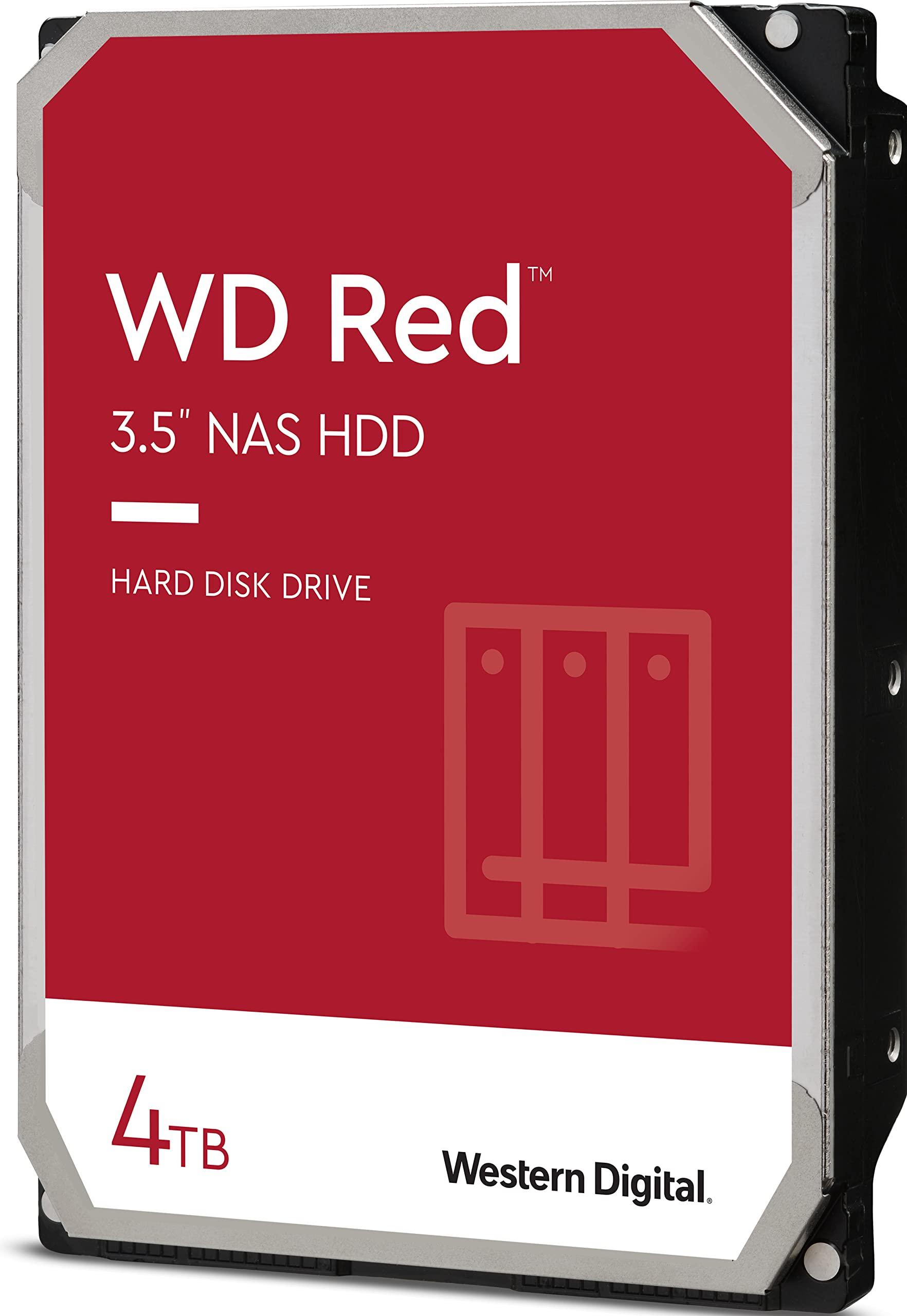 Western Digital Western Digital 4TB WD Red NAS Internal Hard Drive HDD - 5400 RPM, SATA 6 Gb/s, SMR, 256MB Cache, 3.5" - WD40EFAX