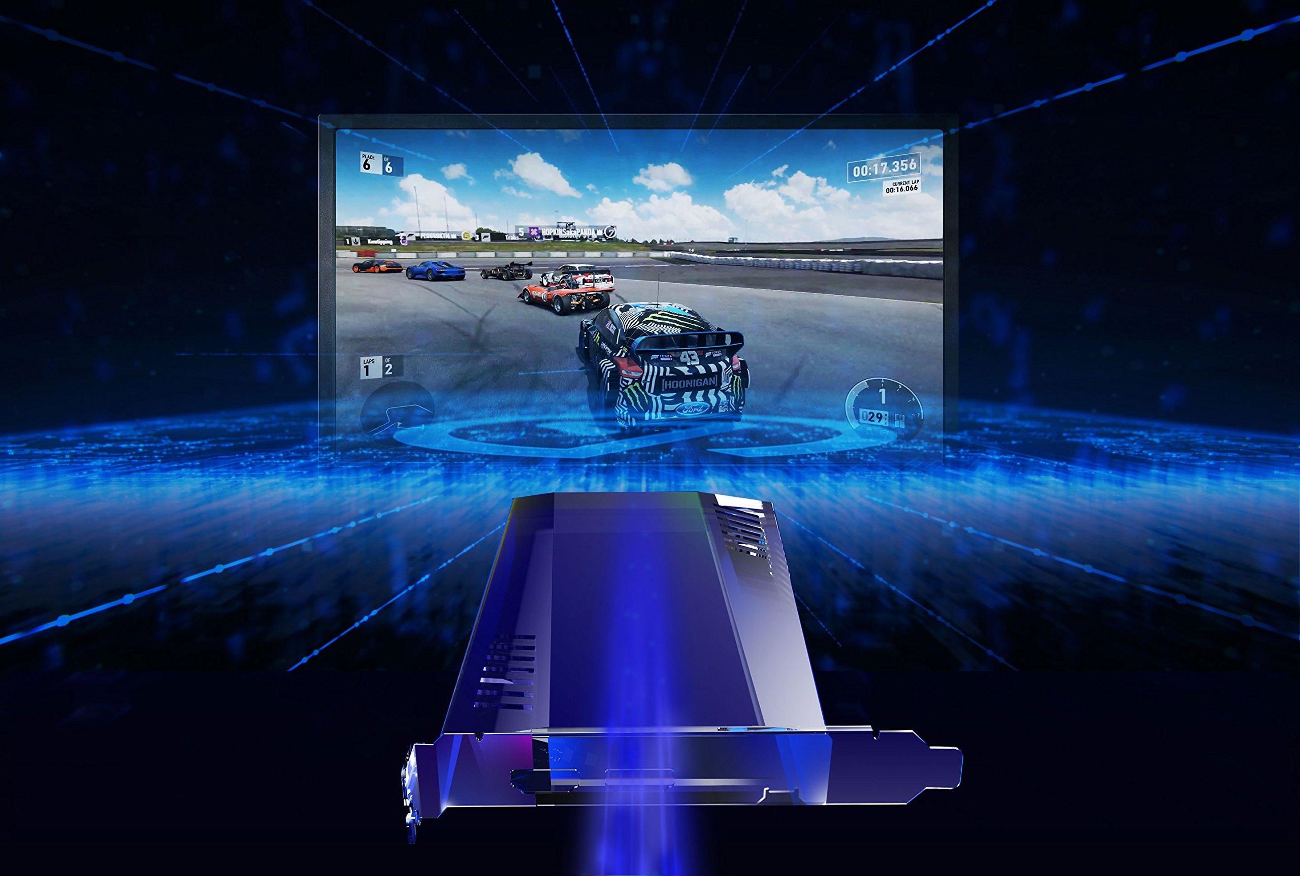 Elgato Elgato Game Capture 4K60 Pro - 4K 60fps Capture Card with Ultra-Low Latency Technology for Recording PS4 Pro and Xbox One X Gameplay, PCIe x4, Black