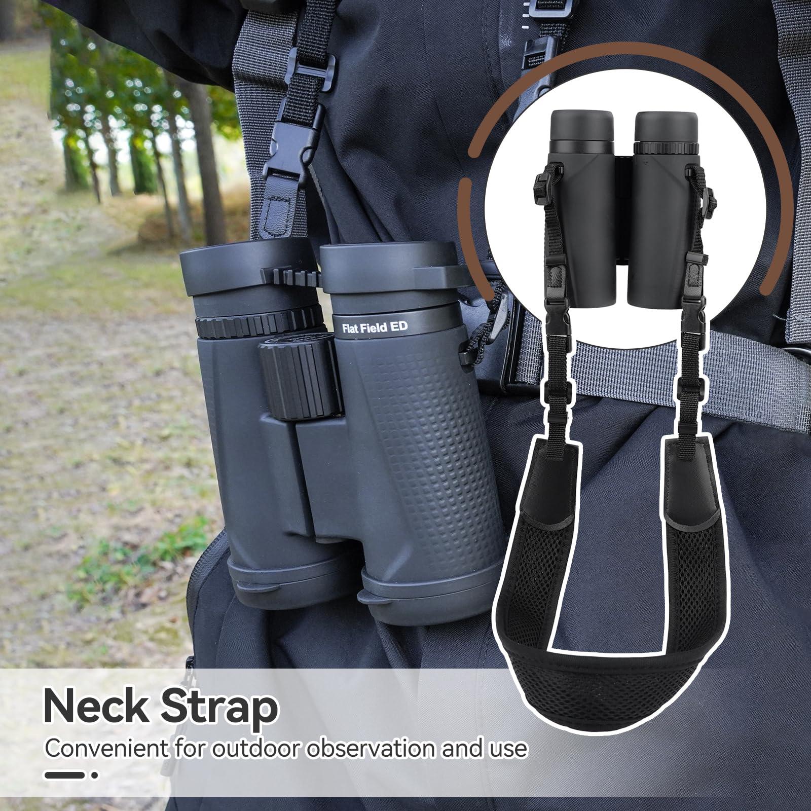 SVBONY SVBONY SA205 Binoculars for Adults, 10x42 Flat Field Binoculars, ED Glass Binoculars with Upgraded Phone Adapter, Waterproof Binoculars with Strap for Bird Watching