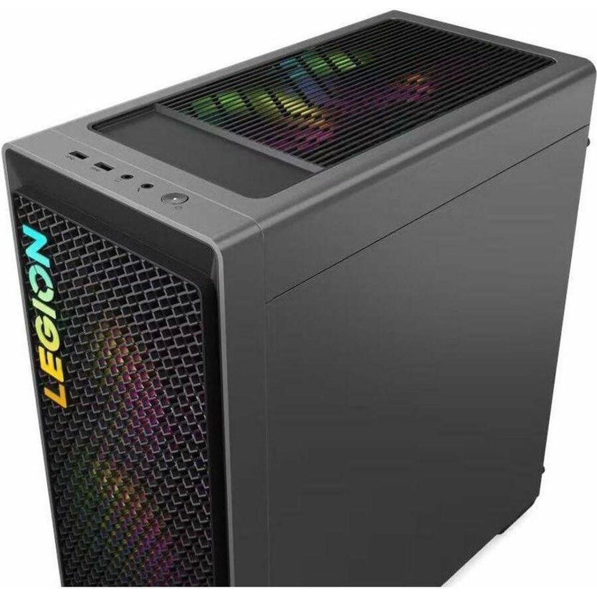 Lenovo Lenovo Legion T5 26ARA8 Gaming Desktop Computer, AMD Ryzen 7 7700 3.8GHz, 16GB RAM, 512GB SSD, AMD Radeon RX 7600 8GB, Windows 11 Pro, Storm Gray