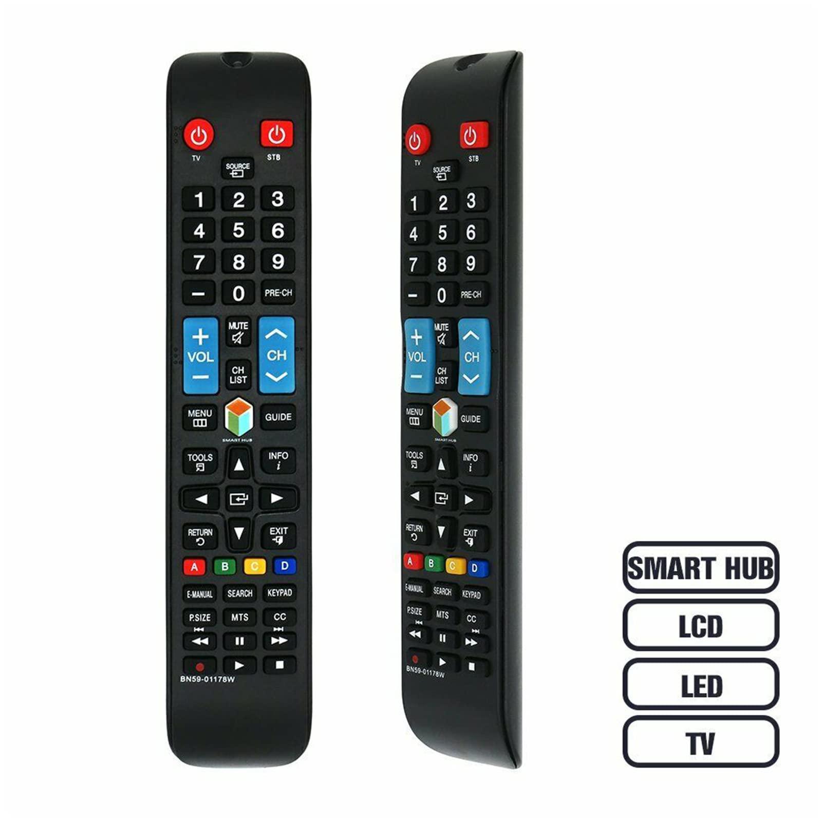 PERFASCIN PerFascin Replacement TV Remote Control BN59-01178W fit for Samsung Smart TV UN28H4500AF UN32H5201AF UN32H5203AF UN40H5201AF UN40H5203AF UN40H6203AF UN46H6201AF UN46H6203AF