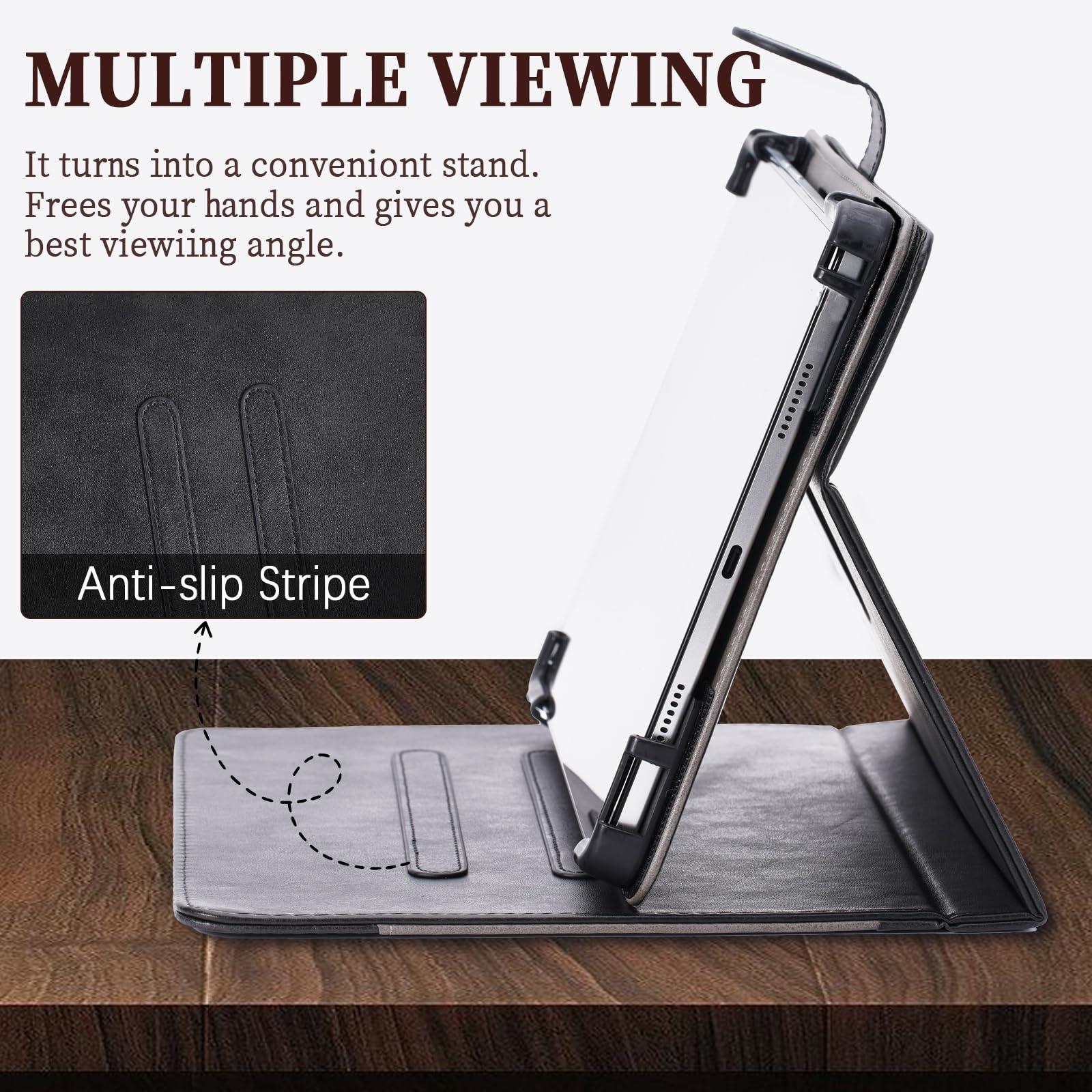 Aroepurt Case Compatible for Huawei Matepad 10.4-Inch Tablet Case 360 Degree Rotation Multi-Viewing Angels PU Leather Stand Folio Cover Black