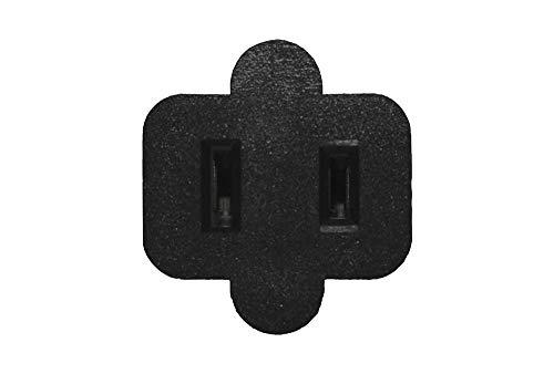 SF Cable SF Cable, USA NEMA 1-15R Receptacle to Standard 2 Pin Europe CEE 7 Plug Adapter