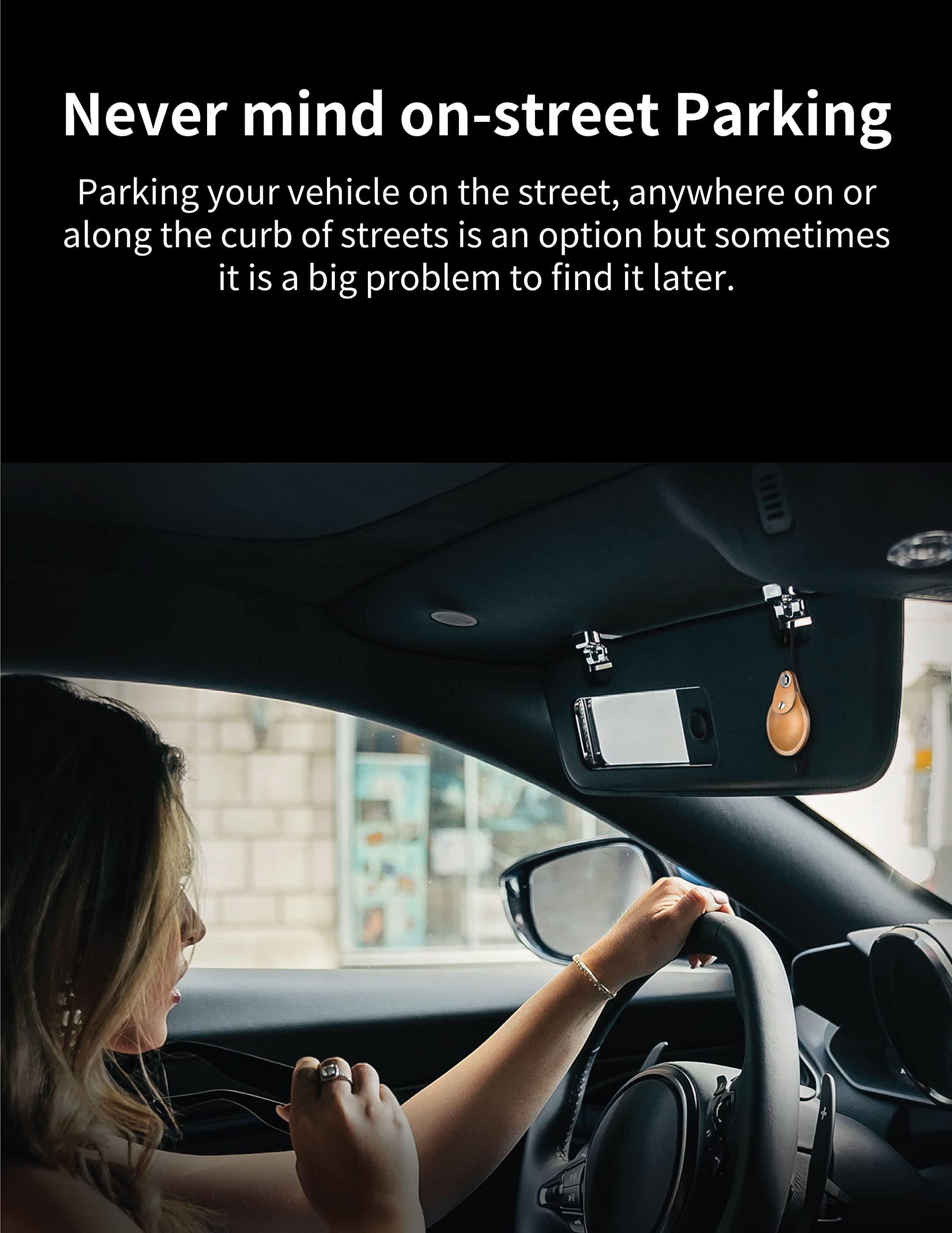 VogDuo VogDuo Genuine Leather Case for AirTag - Full Cover Lanyard Metal Key Ring Secure Tracker Holder for Wallet, Backpack, Luggage, Pet, (Black)