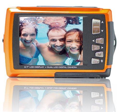 SVP SVP Aqua 5800 Orange (with Micro 8GB) 18MP Dual Screen Waterproof Digital Camera