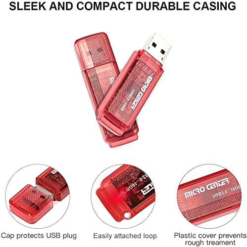 INLAND Micro Center SuperSpeed 2 Pack 16GB USB 3.0 Flash Drive Gum Size Memory Stick Thumb Drive Data Storage Jump Drive (16G 2-Pack)