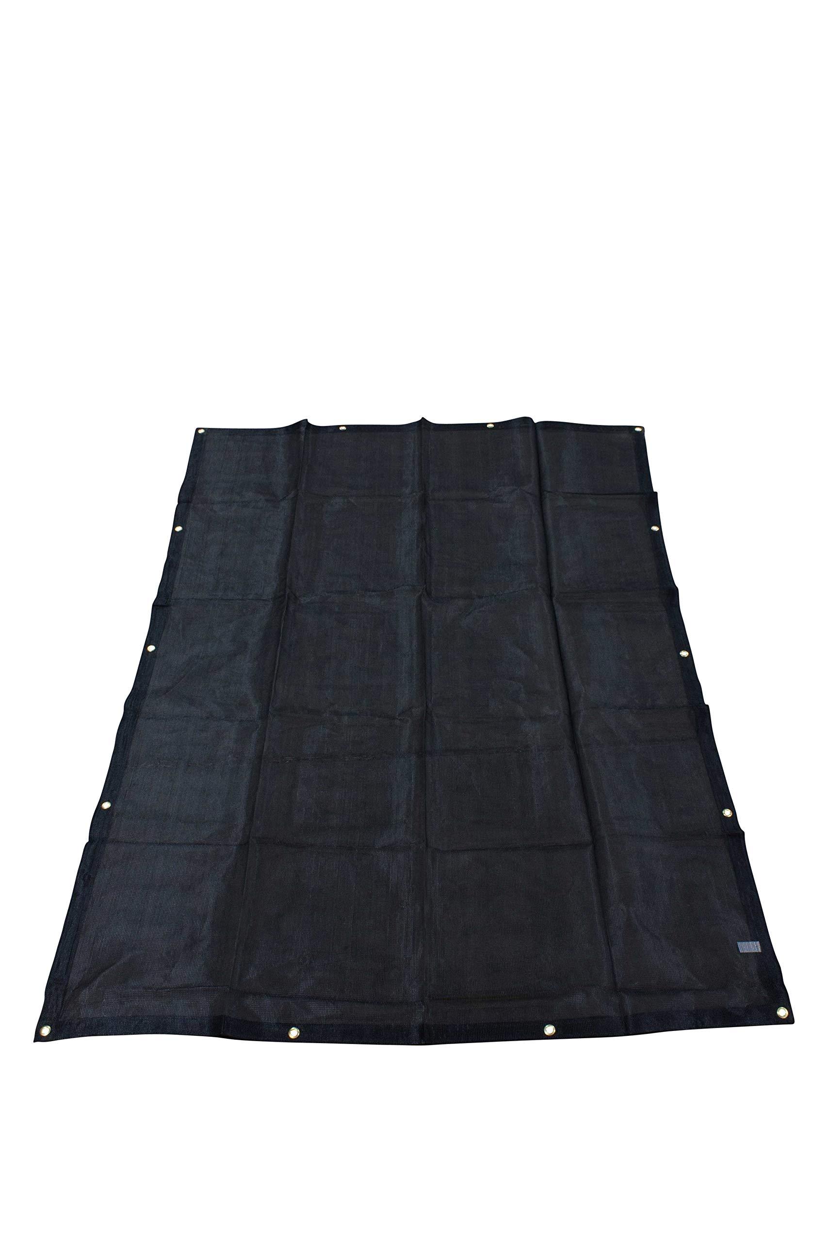 Mytee Products Mytee Products 12\'x16\' Black 70% Shade Mesh Tarp for Outdoor w/Grommets - 6 Oz Extra Durable Heavy Duty Mesh Tarps for Dump Truck, Rolloff Trucks - Mesh Shade Net Cloth for Sun, Plant, Patio