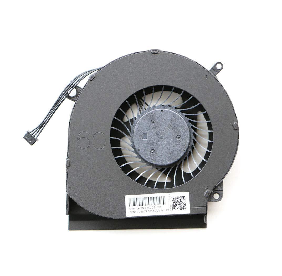 GAOCHENG Laptop GPU Fan for HP 15-DC1002TX 15-DC1003LA 15-DC1003TX 15-DC1004TX 15-DC1005TX 15-DC1006TX 15-DC1007TX 15-DC1008CA 15-DC1008TX 15-DC1009TX 15-DC1010TX 15-DC1011TX 15-DC1012TX DC5V 0.5A