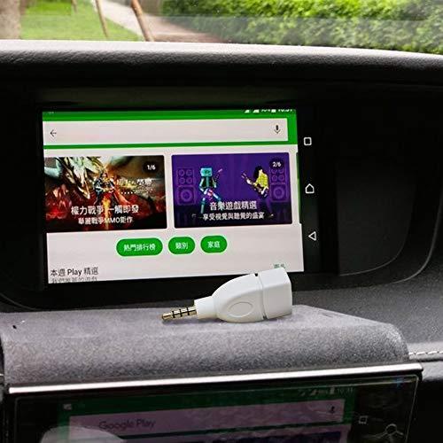 Blacell Blacell USB Female to 3.5mm Jack Male Audio Converter Adapter (White)