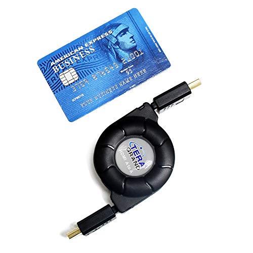 Tera Grand Tera Grand Premium 4K High-Speed HDMI 2.0 Retractable Cable, Extends up to 4.25 feet - Supports 4K Ultra HD, 3D, ARC, HDR, and Ethernet Channel