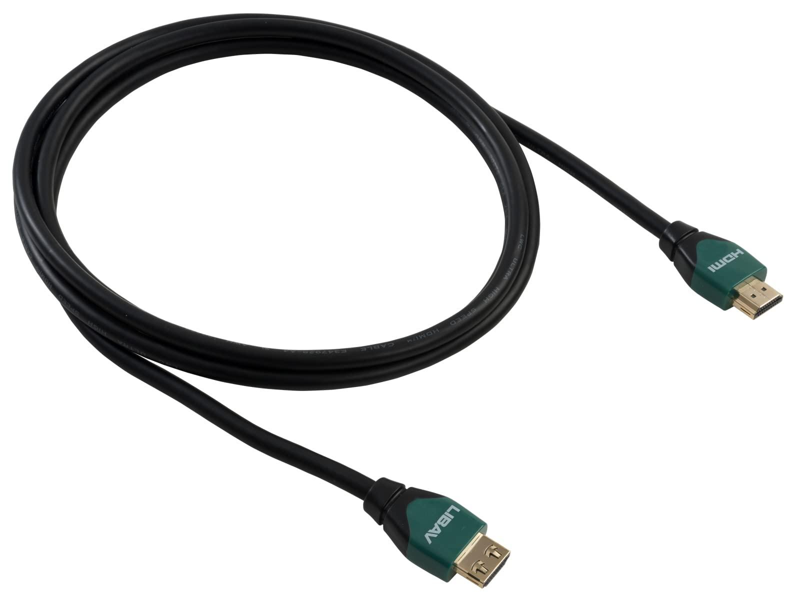 Liberty AV Solutions Liberty\'s Premium Series Nebula with Ethernet 18G HDMI Cable 4K Resolutions, 10 Meter (32 feet) Length.Laptop, PC, Gaming, Projector, Monitor