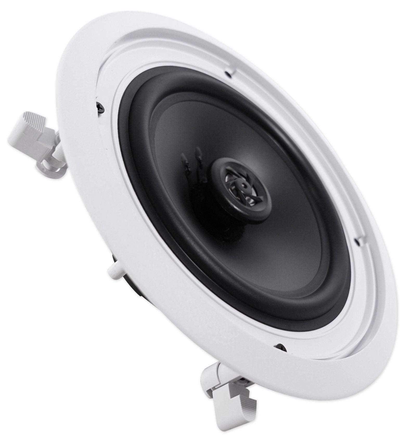 Rockville Rockville 4-Room Home Ceiling Speaker System w/ (8) 8" Speakers+4-Zone Receiver
