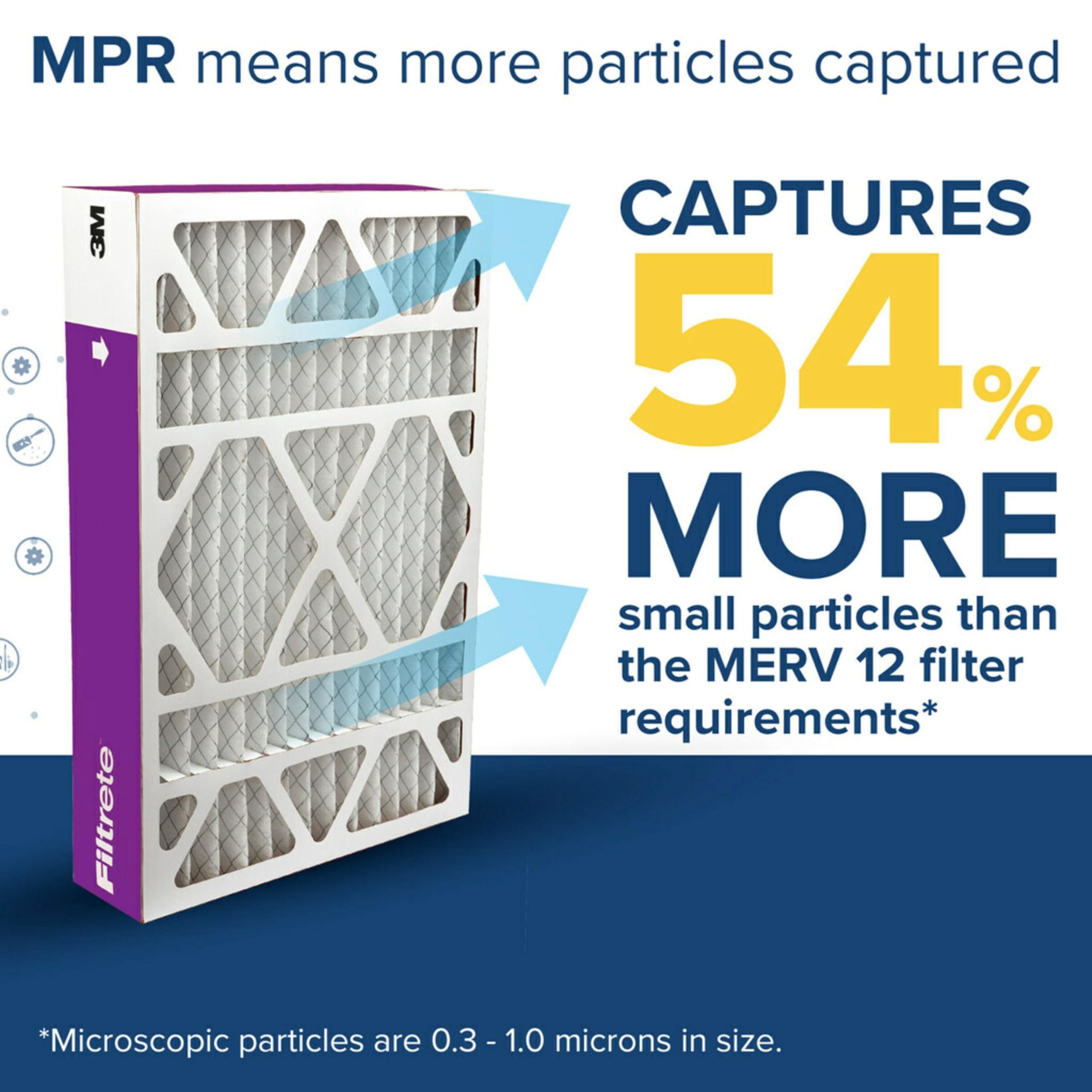 Filtrete Filtrete 20x20x4 AC Furnace Air Filter, MPR 1550, MERV 12, Fits Lennox & Honeywell, Allergen, Bacteria & Virus, Electrostatic Air Cleaning Filter, 4-Pack (actual size 19.88 x 19.88 x 4.31)
