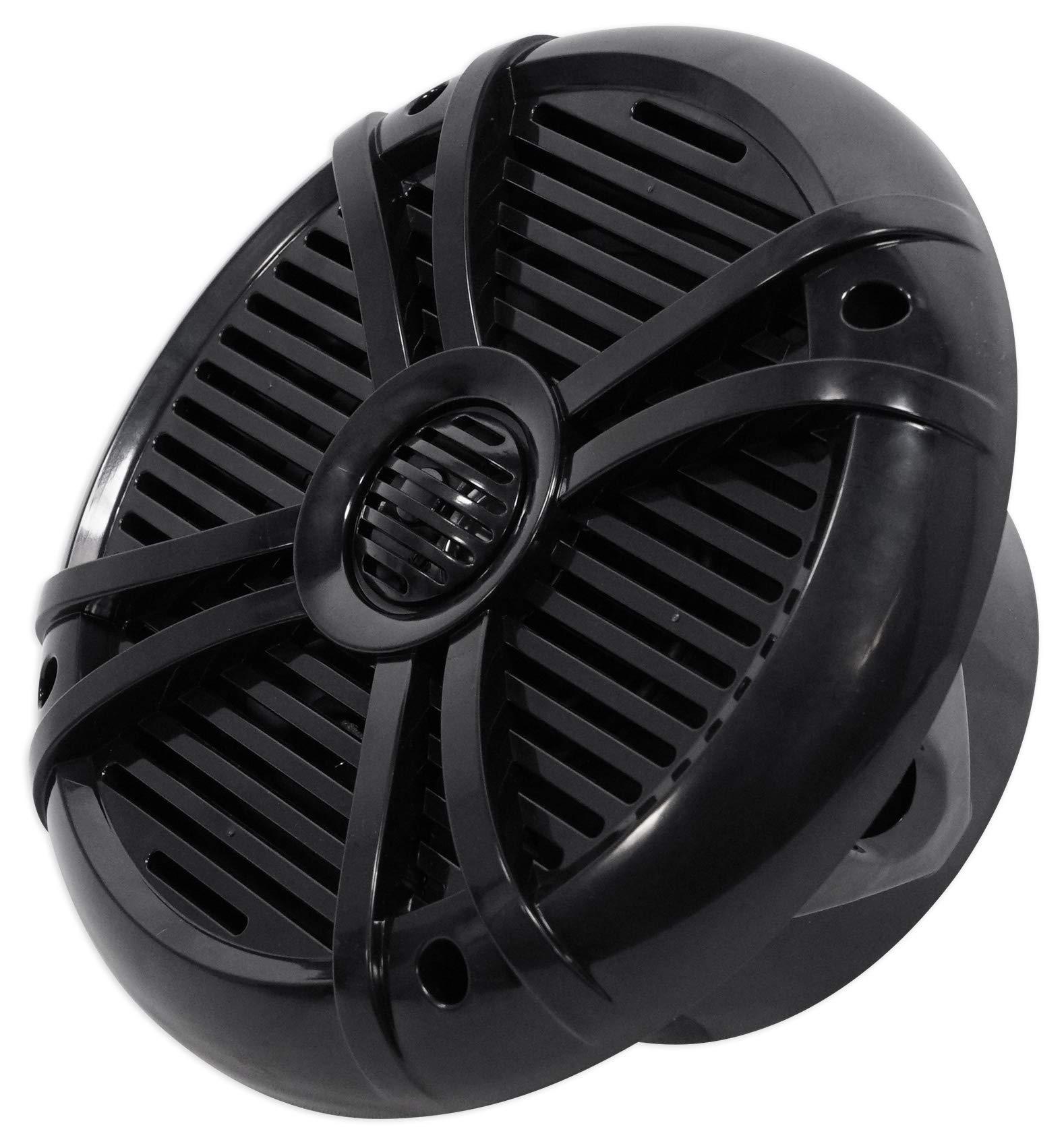 Rockville Pair Rockville RMSTS80B 8" 1000w Waterproof Marine Boat Speakers 2-Way Black
