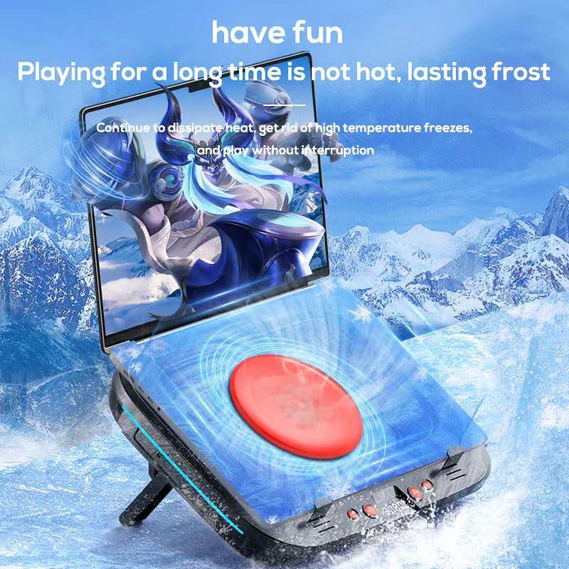 PHAPPY 14-18 inch Gaming Laptop Cooling pad for Asus ROG Strix Scar 15 Laptop, Laptop Cooler with Powerful Turbo Cooling Fan,6 RGB Lights,Height Adjustable,Can Fast Cooling