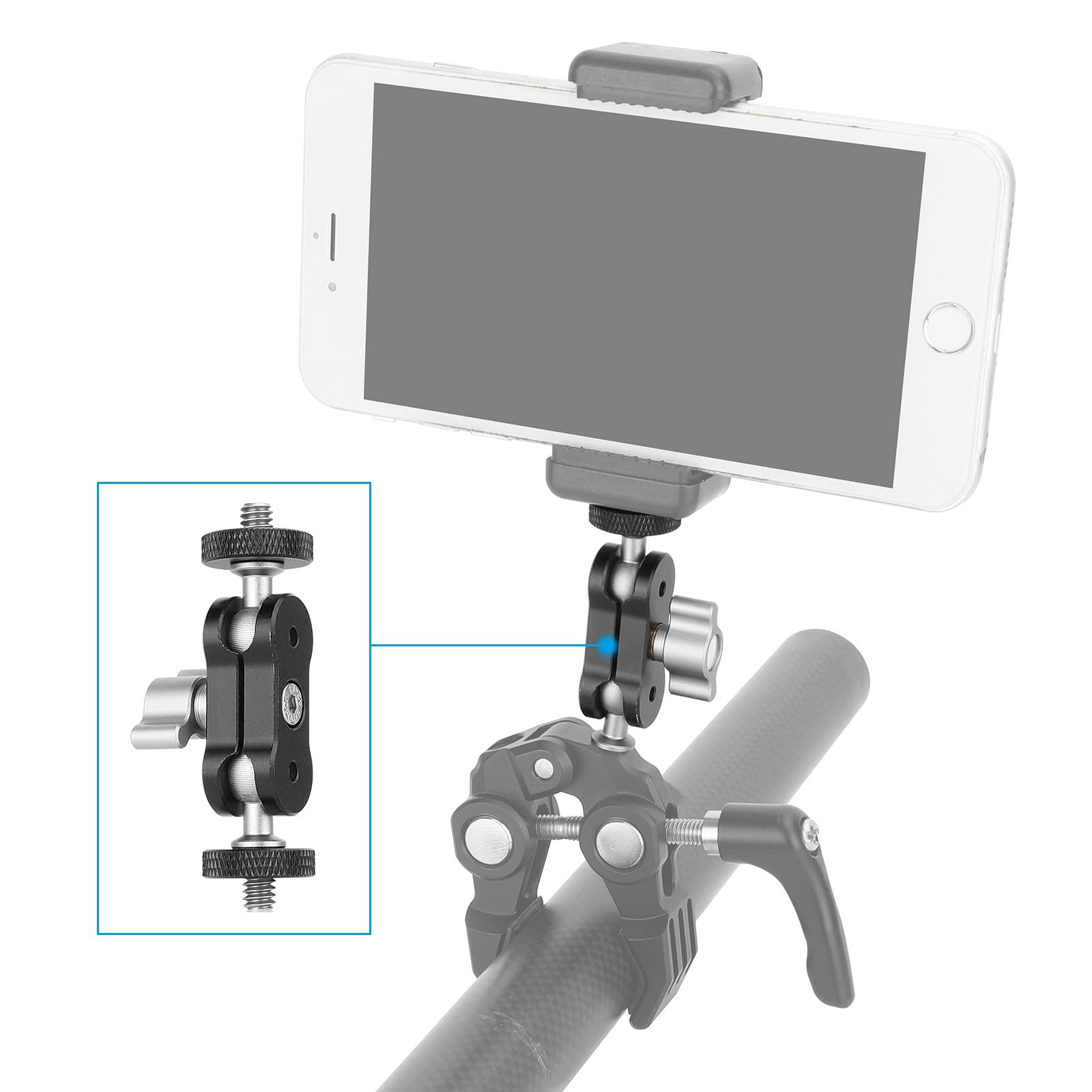 CAMVATE CAMVATE Mini Magic Arm with Dual Universal Ball Head for Monitor/Microphone/LED Video Light -3353