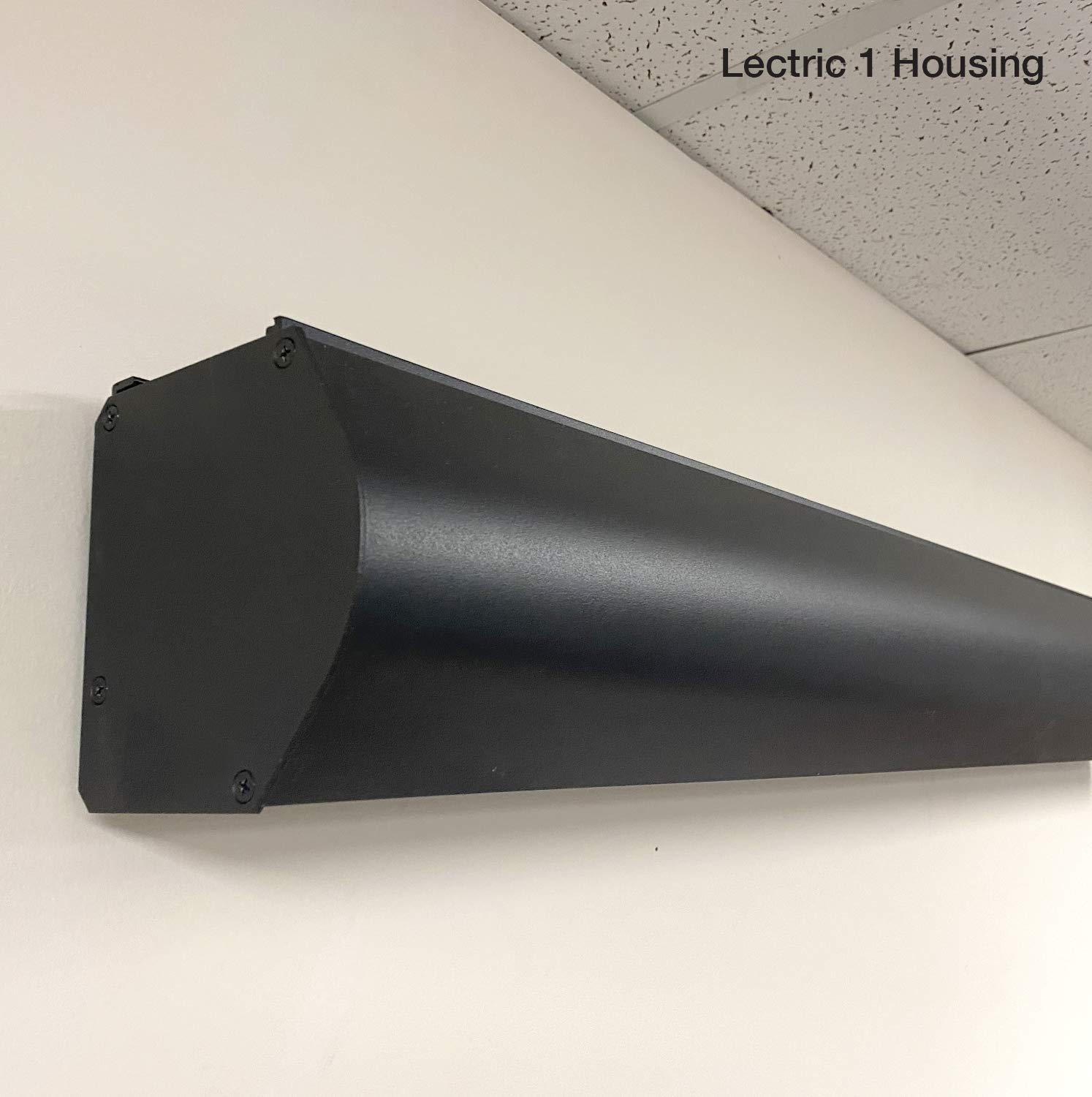 V Vutec Vutec Lectric 1 RF Plug & Watch Wall Or Ceiling Projector Screen 92In to 163 in Diag 16:9, 16:10 or 2.35:1 Electric Anti-Crease Movie Home Theater Cinema | USA Made (115In 2.35:1, White)