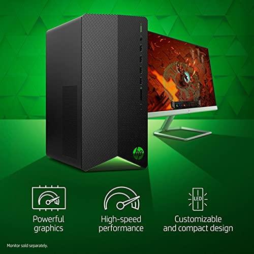 HP HP 2021 Newest Pavilion Gaming Desktop Computer, AMD 6-Core Ryzen 5 5600G Processor(Beat i7-8700, Upto 4.4GHz), AMD Radeon RX5500 4 GB, 8GB RAM, 256GB PCIe NVMe SSD,Mouse and Keyboard, Win 10 Home