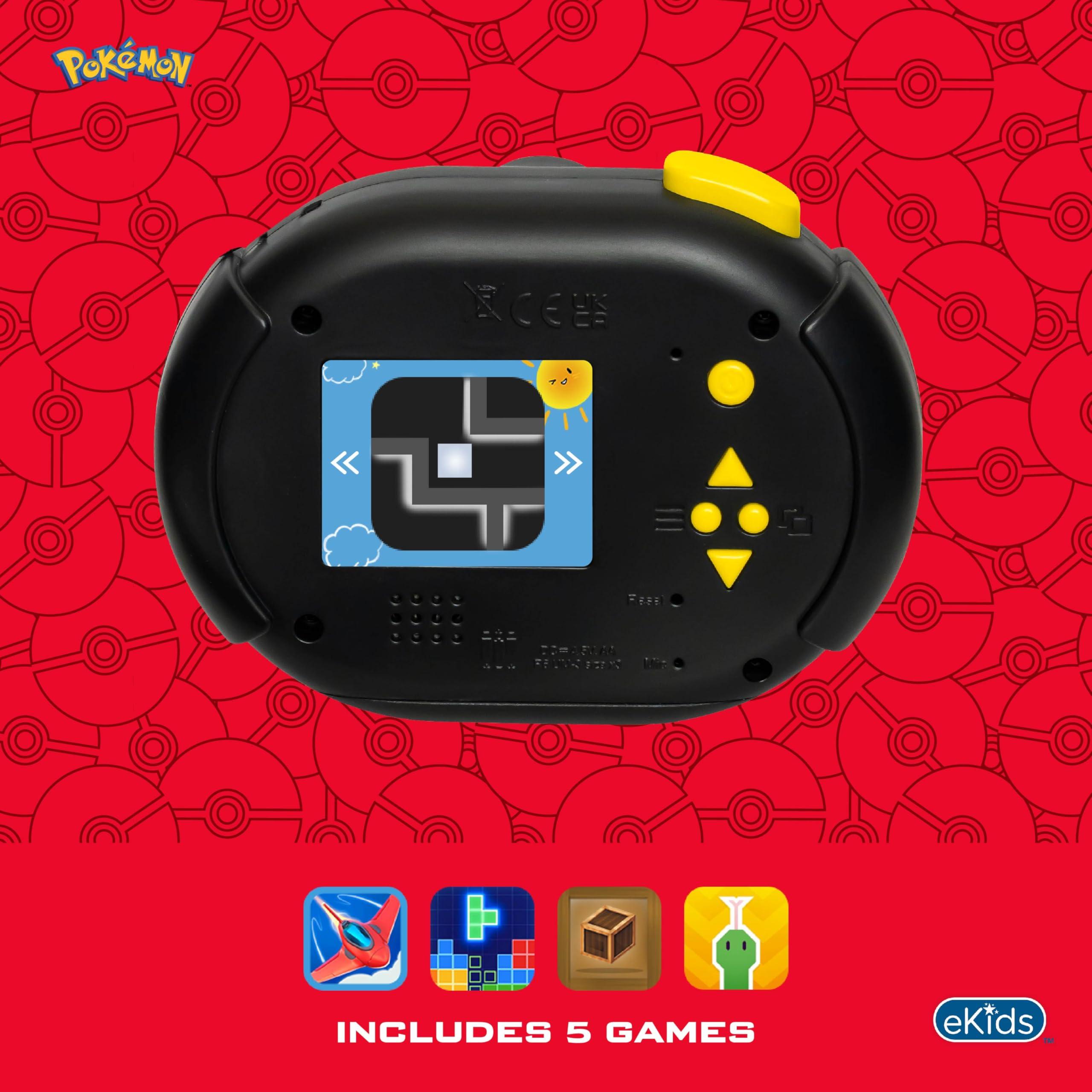 eKids ekids Pokemon Kids Camera with SD Card, Digital Camera for Kids with Video Recording, Built-in Digital Stickers for Fans of Pokemon Gifts