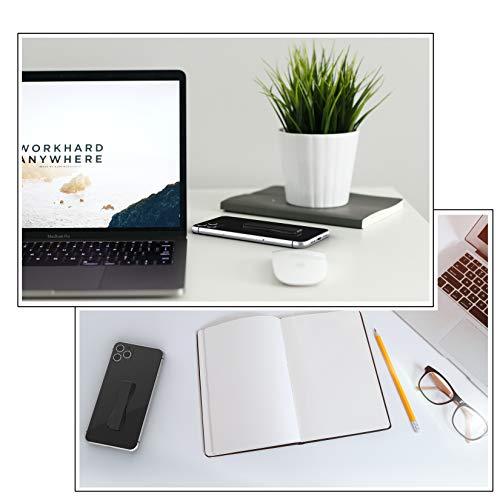 LOVEHANDLE LOVEHANDLE Phone Grip for Most Smartphones and Mini Tablets, Black Elastic Strap with Black Base, LH-01Black