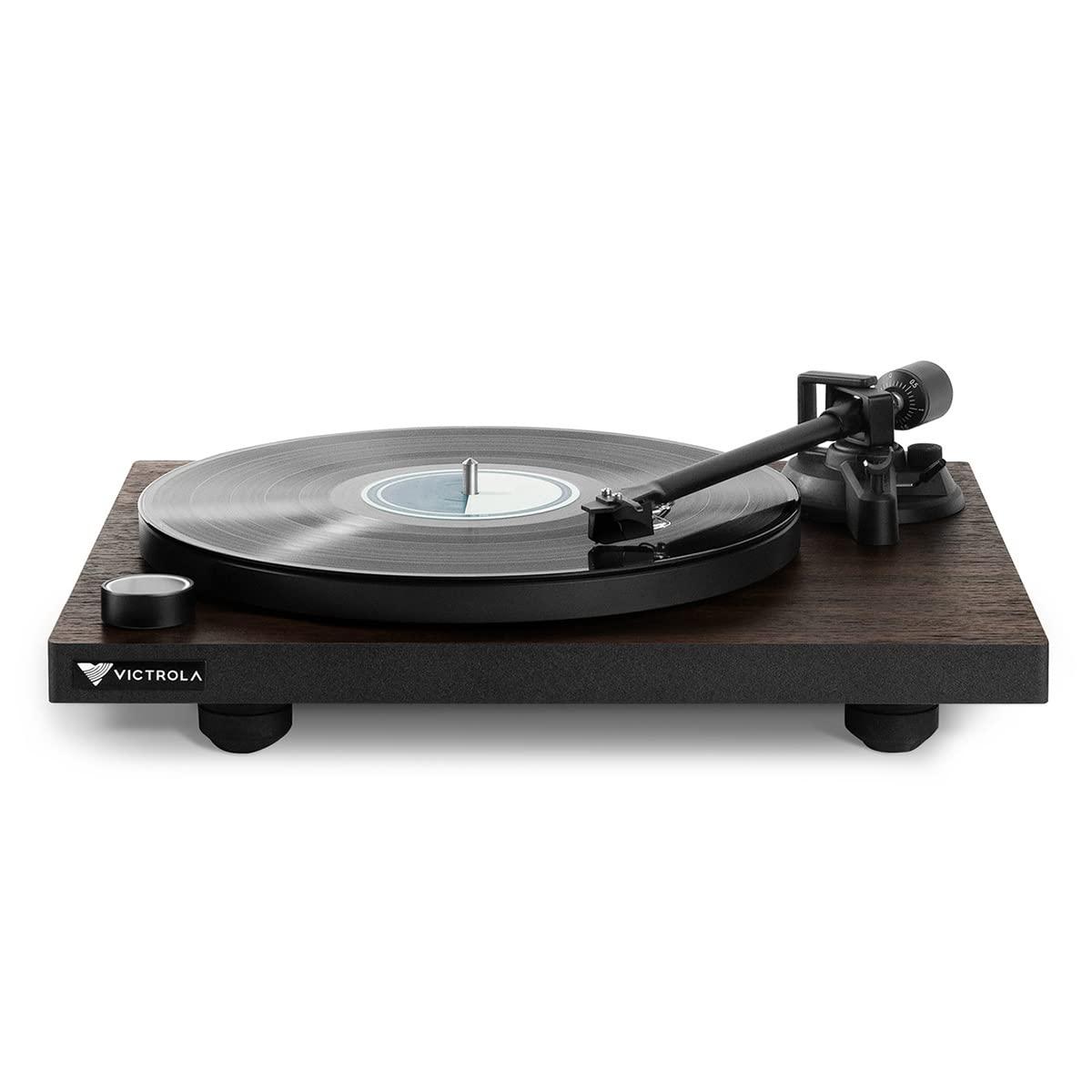 Victrola Victrola Premiere T1 Turntable - Sleek, Modern Vinyl Record Player, 33-1/3 & 45 RPM Vinyl Records & LPs, Built-In Bluetooth 5.0, Stereo RCA Output, Phono Preamp Output