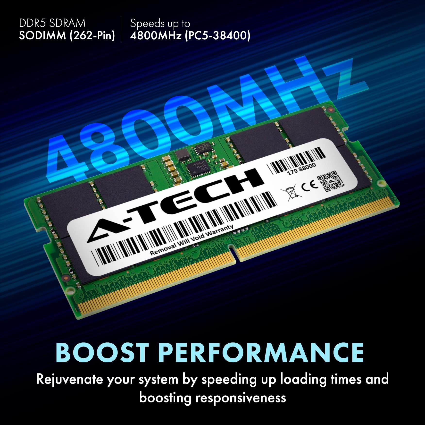 A-Tech A-Tech 32GB RAM Compatible for ASUS ROG Zephyrus G15 GA503RW-LN086W Gaming Laptop | DDR5 4800MHz PC5-38400 SODIMM 2Rx8 1.1V 262-Pin Non-ECC SO-DIMM Memory Upgrade