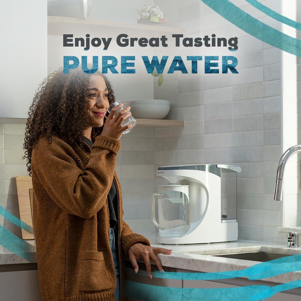 AQUA TRU AquaTru Carafe | Replacement Filters for AT100 Countertop Water Purifier | One-Year Carafe Filter Combo Pack