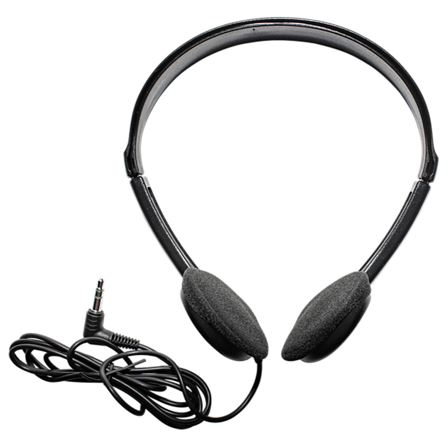 Maxell Maxell HP-100 On-Ear Headphones with Microphone, Black