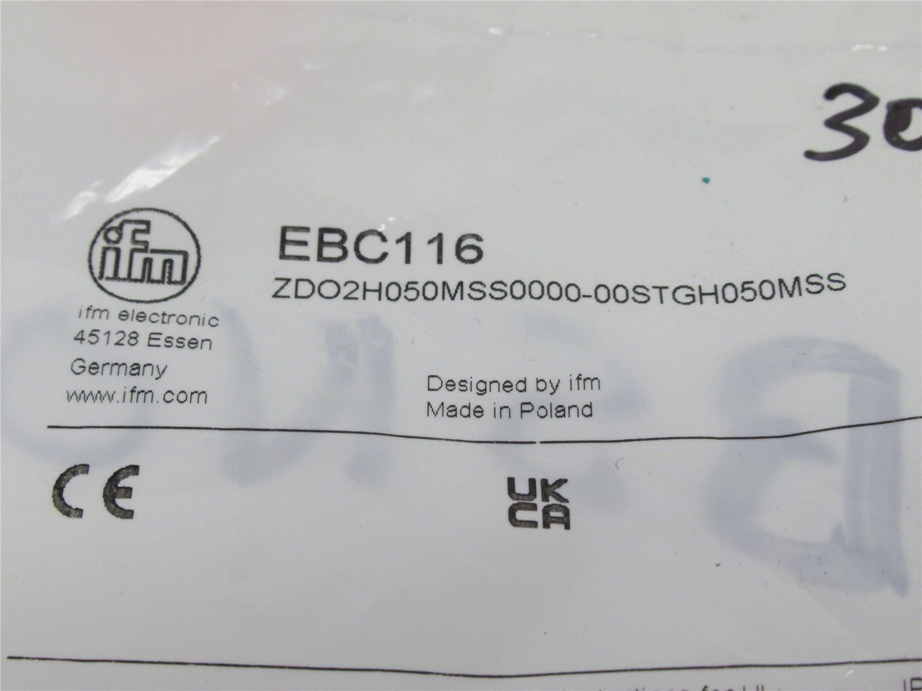 IFM EFECTOR IFM EBC116; Y/T Splitter; M12 Male to 2 5-Pin M12 Female