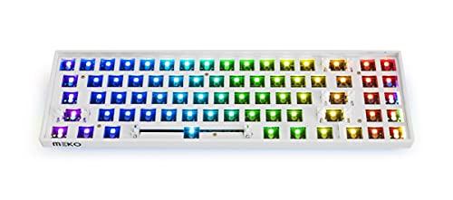 MEKO MEKO Meko Push White 65% RGB LED Hotswap Bluetooth Double Shot ABS Mechanical Keyboard (Kailh Box Brown)