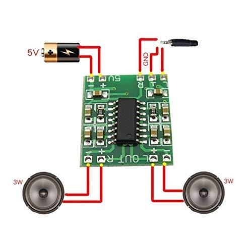 HiLetgo HiLetgo 5pcs PAM8403 2x 3W Mini Digital Power Amplifier Board AMP Class D 2.5-5V Input