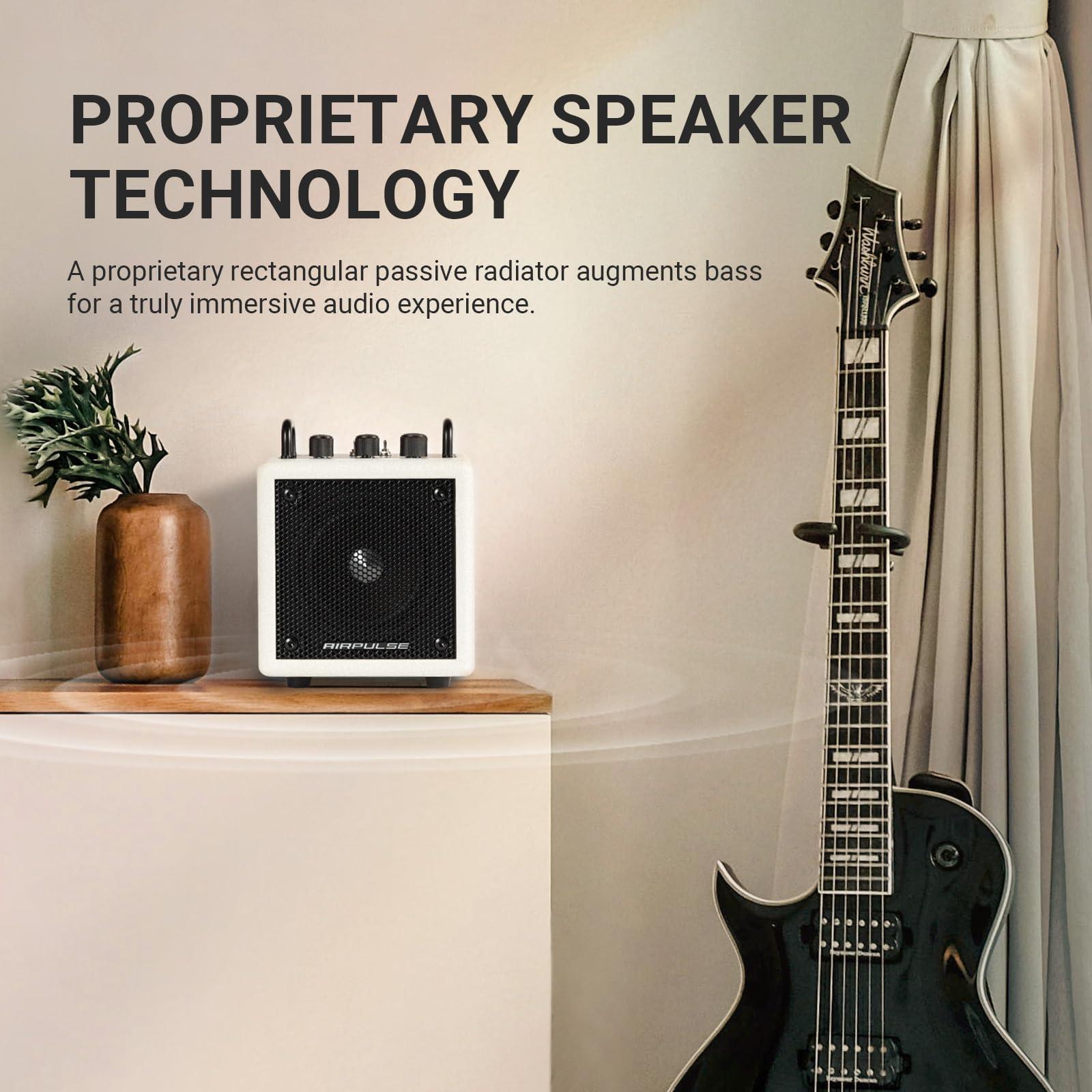 Airpulse AirPulse Wireless Bluetooth Home-use Speaker, Compact Speakers with AUX/LINE Input for Home Office - White