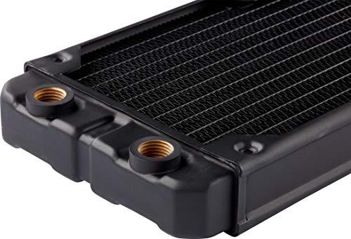 Corsair Corsair Hydro X Series, XR5 140 mm Water Cooling Radiator (Single 140mm Fan Mounts, Premium Copper Construction, Polyurethane Coating, Integrated Fan Screw Guides) Black