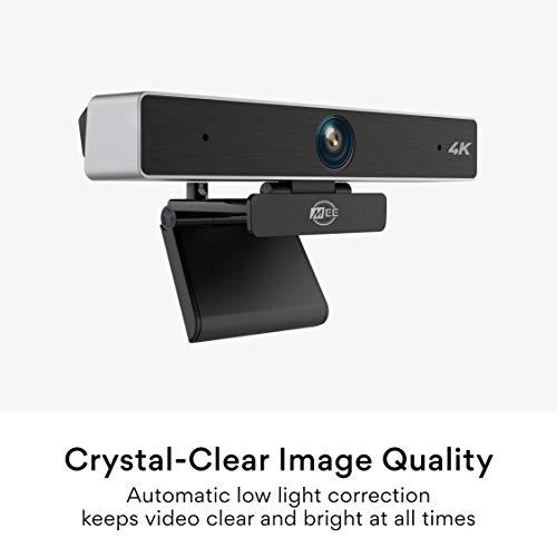 MEE audio MEE audio C11Z 4K Ultra HD Webcam with ANC Microphones, 4X Digital Zoom, Low Light Correction, Wide Angle Lens and Privacy Cover for Zoom Video Conferencing on Computer PC Mac Laptop Desktop