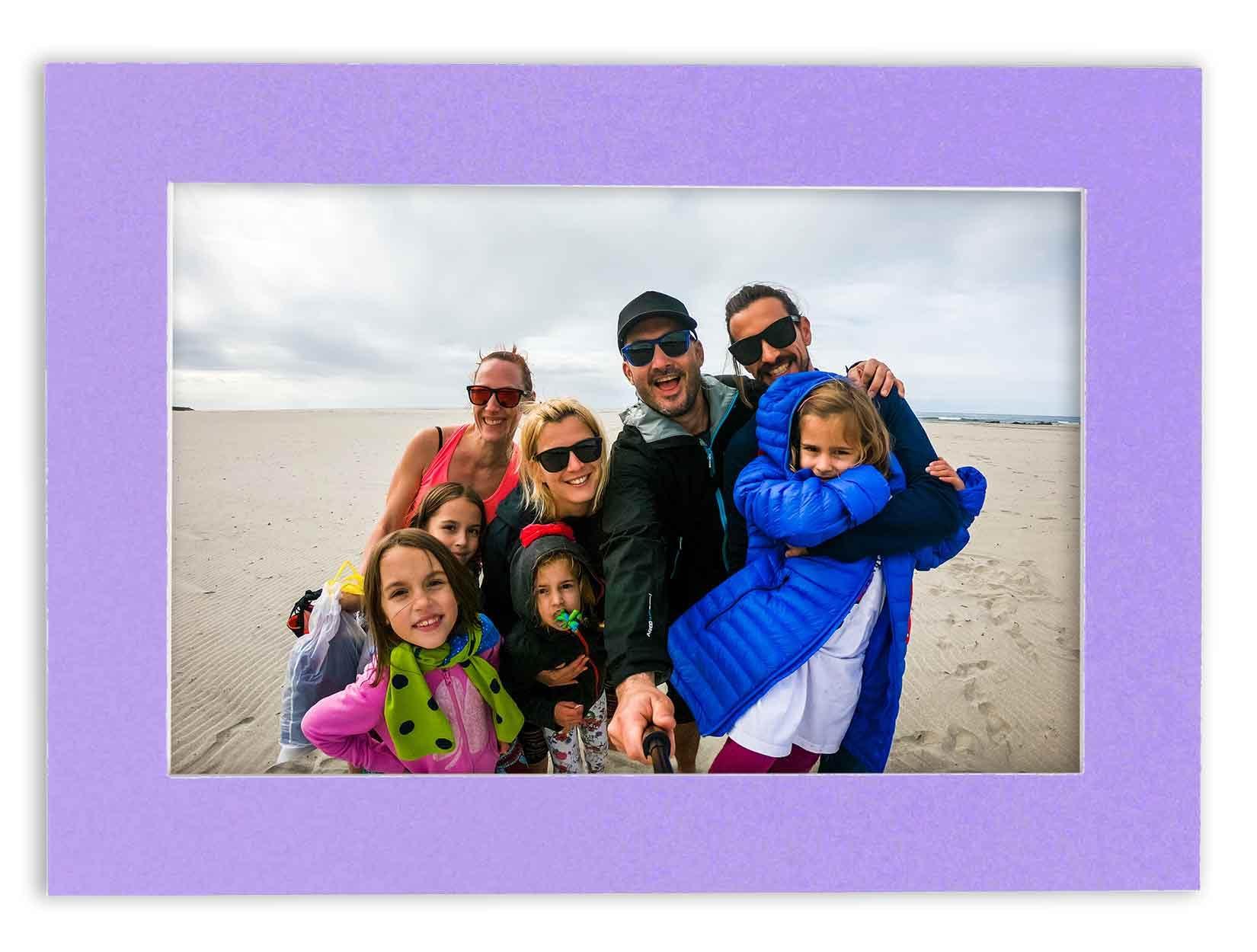 Poster Palooza 24x40 Mat Bevel Cut for 20x38 Photos - Acid Free Light Purple Precut Matboard - For Pictures, Photos, Framing - 4-ply Thickness