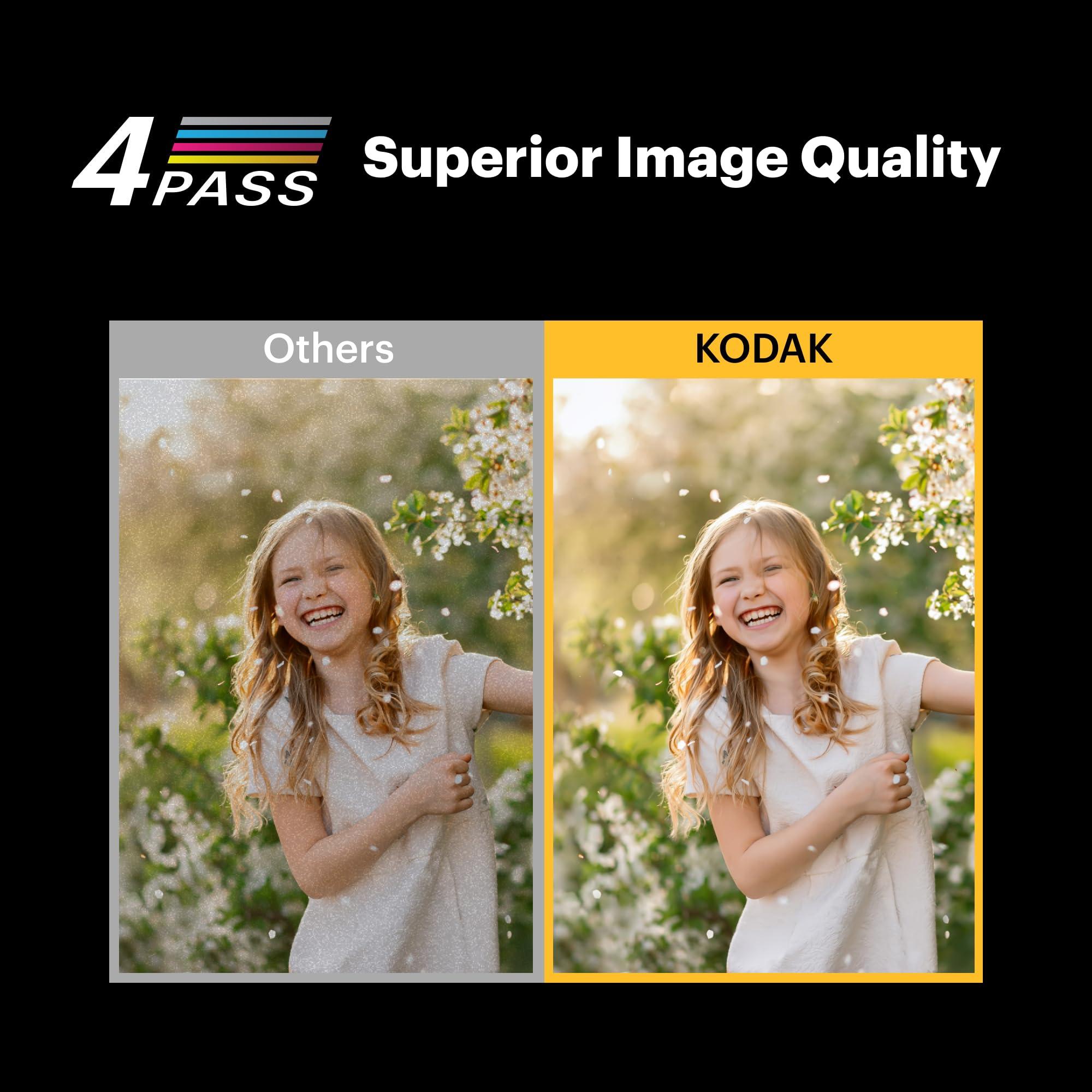 KODAK KODAK Mini 2 Retro 4PASS Portable Photo Printer (2.1x3.4 inches) + 8 Sheets, White
